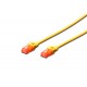 Digitus 0.5m Cat6 UTP 0.5m Cat6 U/UTP (UTP) Amarillo cable de red